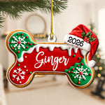 Custom-Dog-Bone,-Fishy-Cat-Gingerbread-Christmas-Pet-First-Christmas-3D-Relief-Personalized-Ornament-2