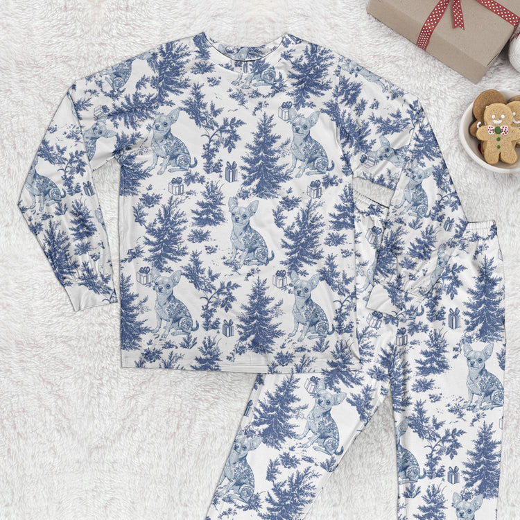 Custom-Dog-Breeds-Toile-De-Jouy-Christmas-Gift-For-Dog-Mom-Personalized-Pajamas-2