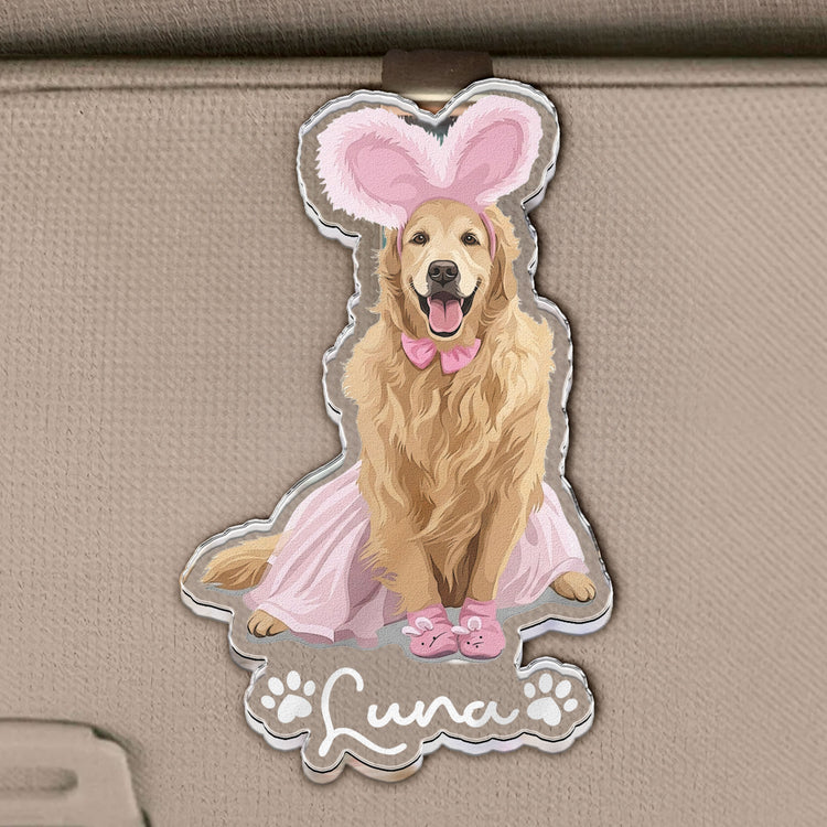 Custom-Dog-Cat-Portrait-Turn-Pet-Photo-Into-Art-Personalized-Car-Visor-Clip-2
