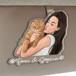 Custom-Dog-Cat-Portrait-Turn-Pet-Photo-Into-Art-Personalized-Car-Visor-Clip-3