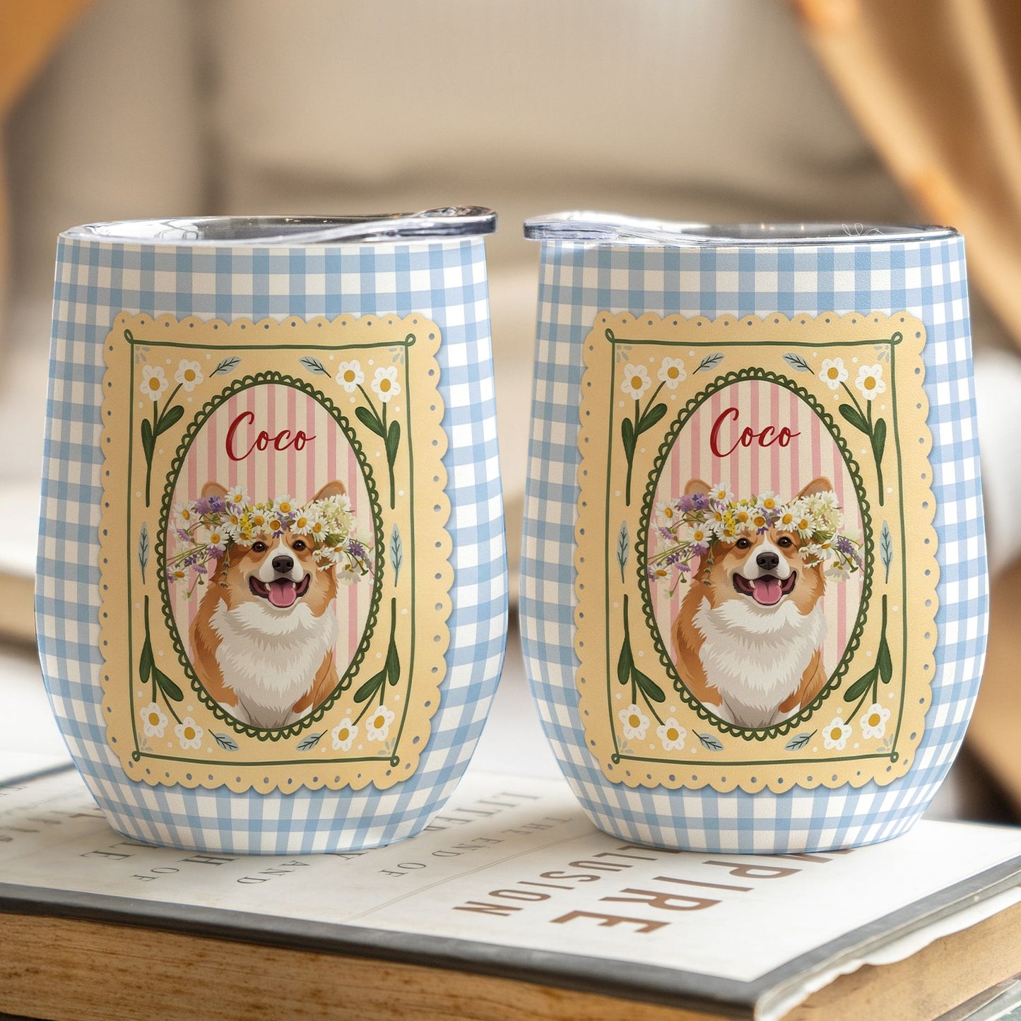Custom-Dog-Cat-Portrait-Turn-Pet-Photo-Into-Art-Retro-Frame-Personalized-Wine-Tumbler5