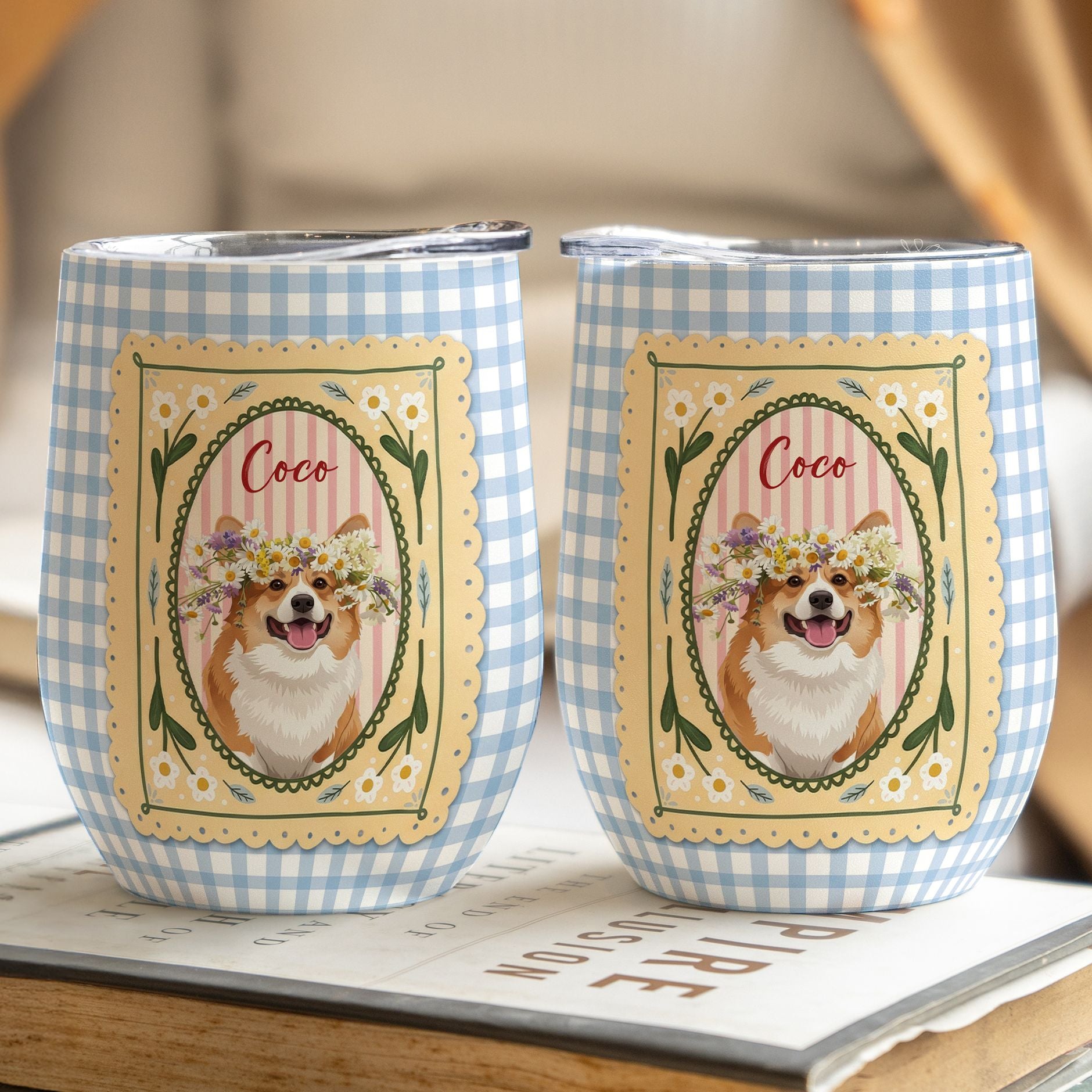 Custom-Dog-Cat-Portrait-Turn-Pet-Photo-Into-Art-Retro-Frame-Personalized-Wine-Tumbler5