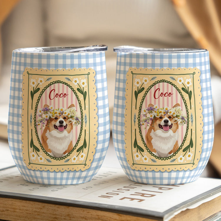 Custom-Dog-Cat-Portrait-Turn-Pet-Photo-Into-Art-Retro-Frame-Personalized-Wine-Tumbler5