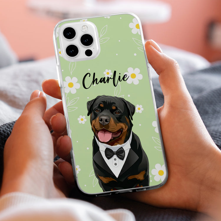 Custom-Dog-Cat-Portrait-Turn-Pet-Photo-Into-Art-Vintage-Retro-Frame-Personalized-Phone-Case5