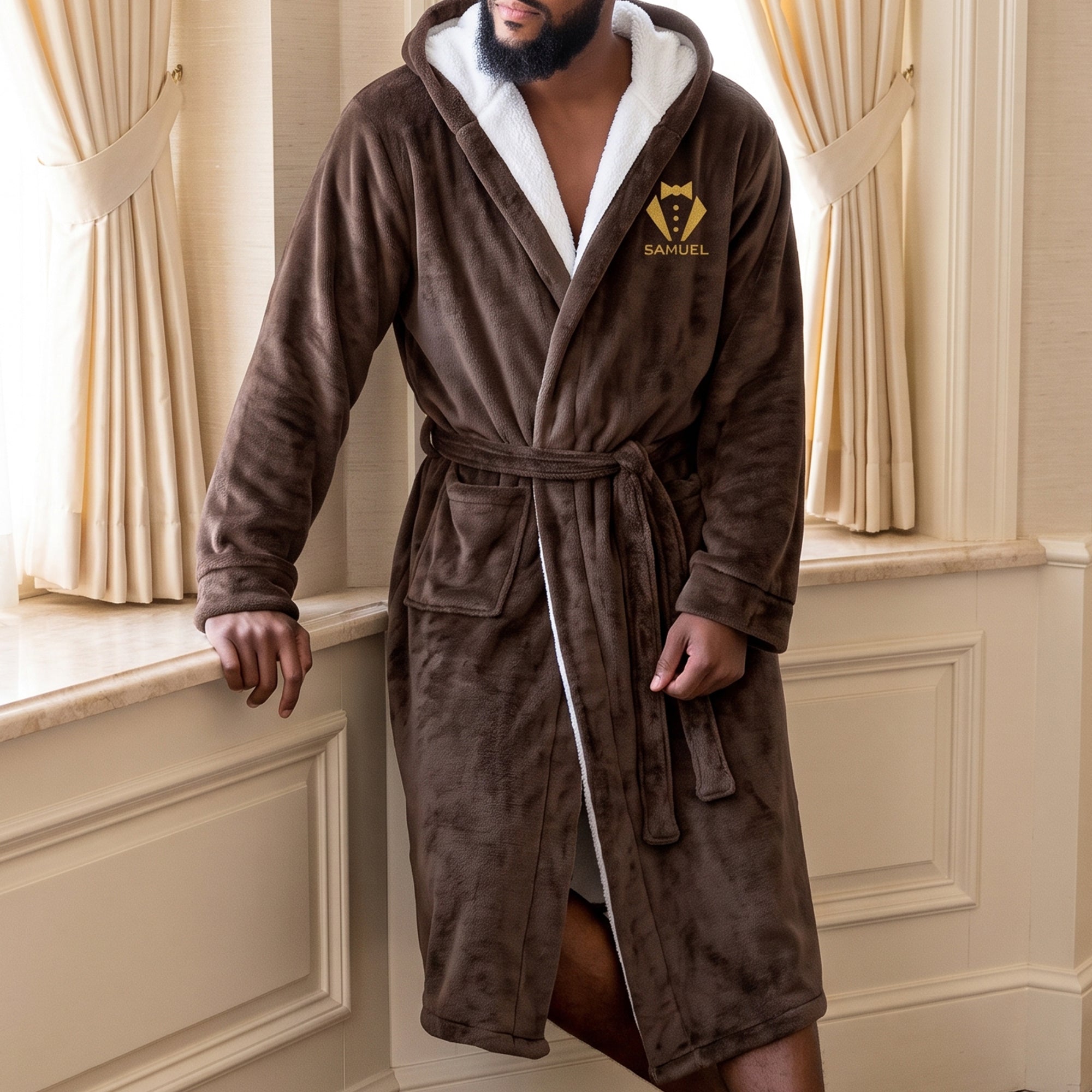 Custom-Elegant-&-Vintage-Monogram,-Best-Man-Groom-Groomsman-Gift-For-Men,-Him-Personalized-Robe-3