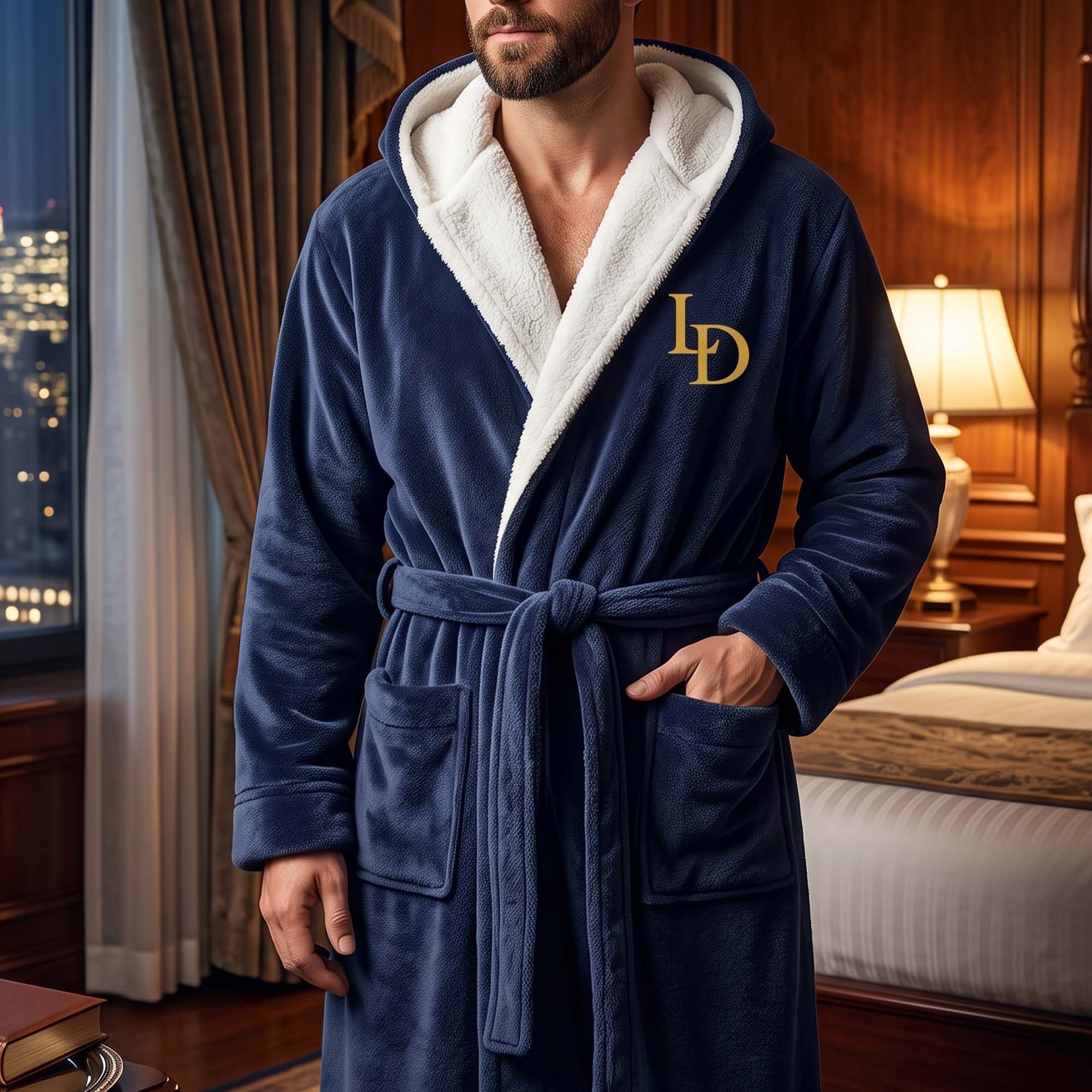 Custom-Elegant-&-Vintage-Monogram,-Best-Man-Groom-Groomsman-Gift-For-Men,-Him-Personalized-Robe-5