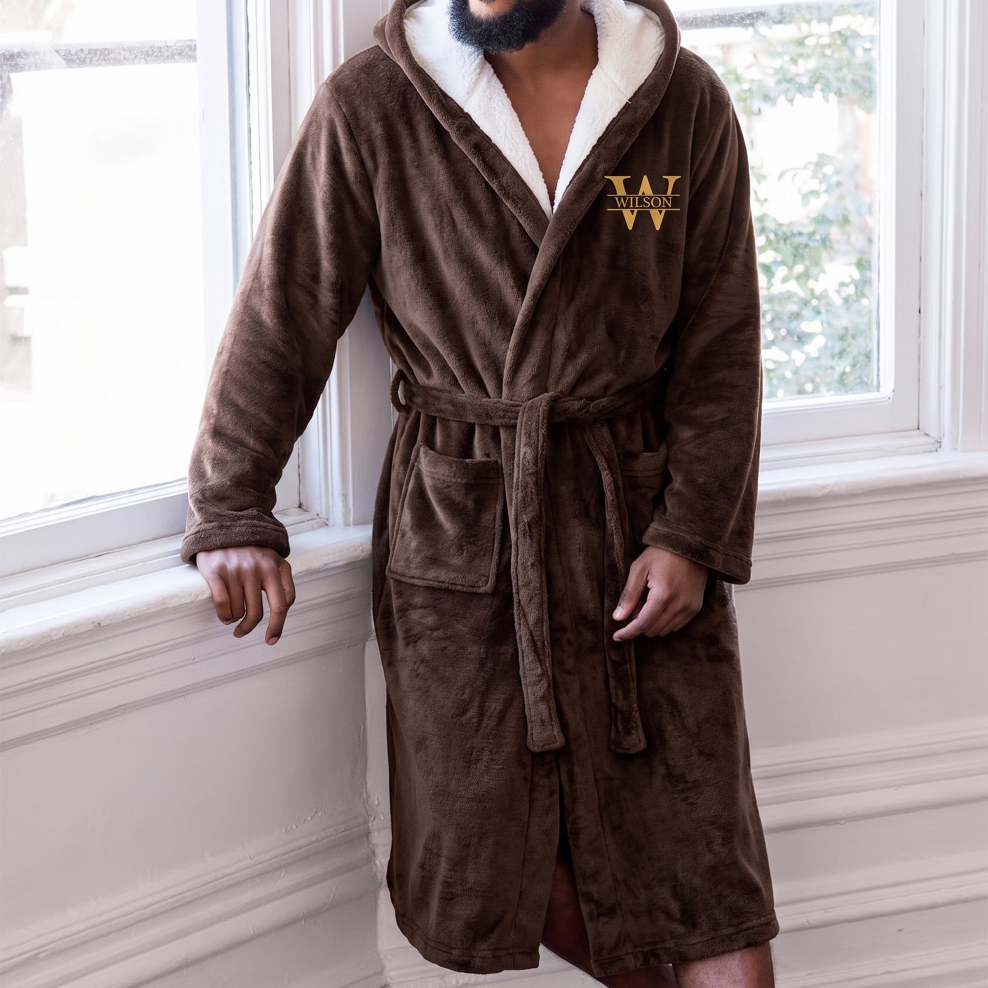 Custom-Elegant-&-Vintage-Monogram,-Best-Man-Groom-Groomsman-Robe,-Gift-For-Men,-Him-Personalized-Robe-3
