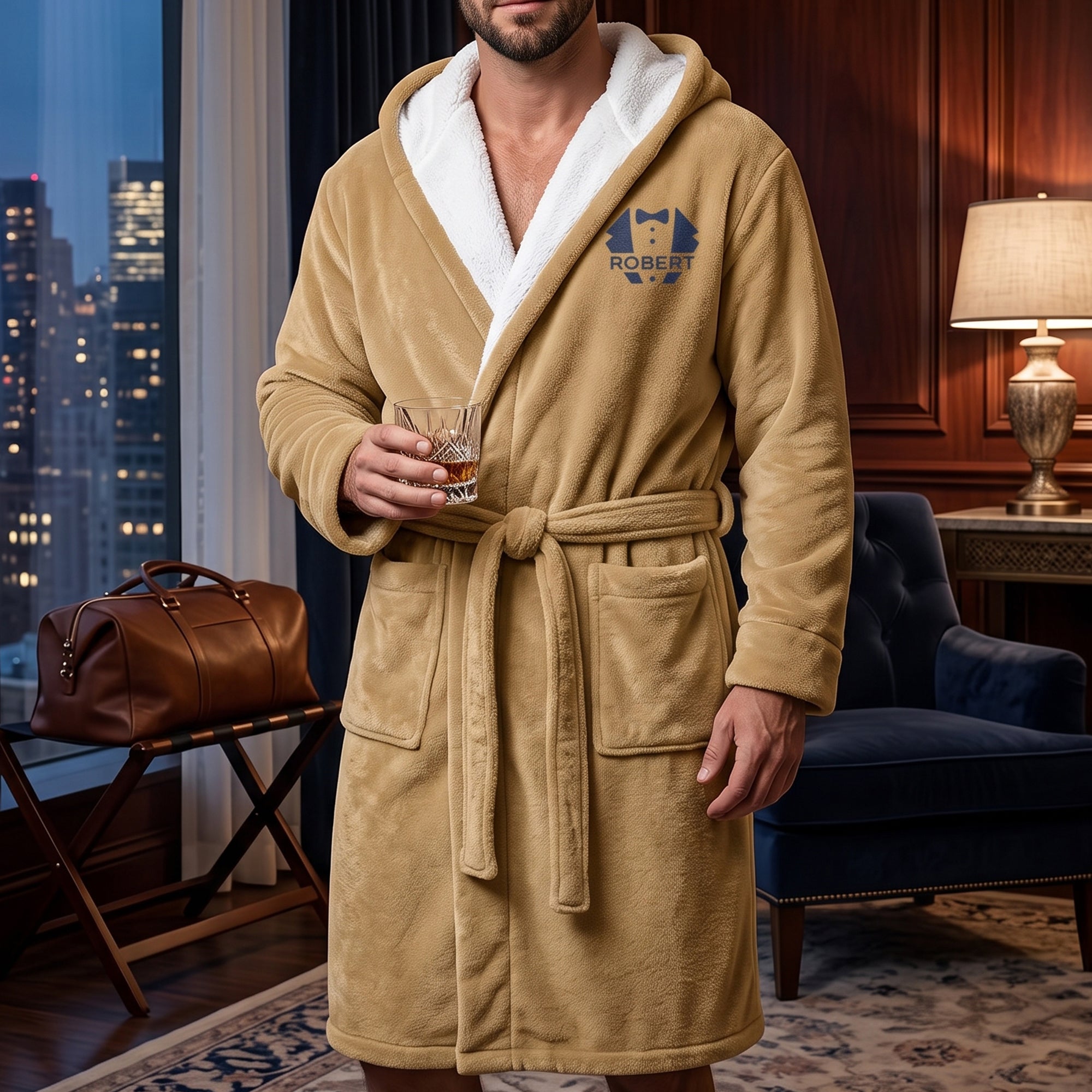 Custom-Elegant-&-Vintage-Monogram,-Best-Man-Groom-Groomsman-Robe,-Gift-For-Men,-Him-Personalized-Robe-5