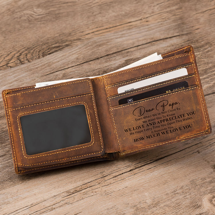 Custom-Engraved-Childhood-Photo-With-Dad,-Papa-Reminder-Father's-Day-Gifts-Personalized-Wallet-3
