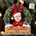 Custom-Face-Adorable-Baby-Christmas-Wreath-250Th-Anniversary-Personalized-Ornament-1