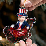 Custom-Face-Adorable-Baby-With-Santa-Sleigh-250Th-Anniversary-Personalized-Ornament-3