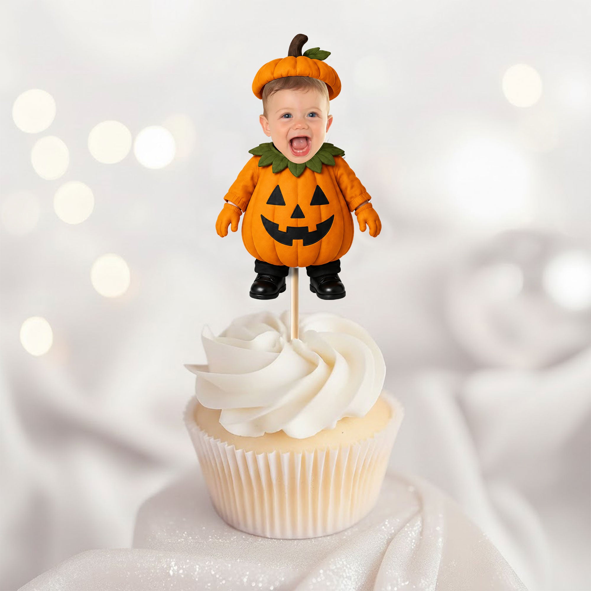 Custom-Face-Baby-Halloween,-Spooky-Birthday-Decor-Personalized-Cupcake-Toppers-2