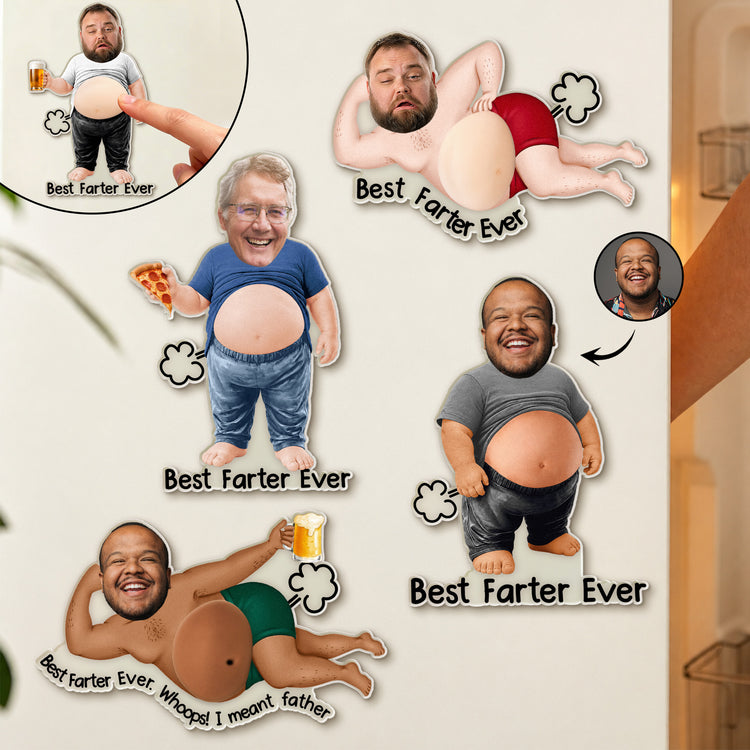 Custom-Face-Best-Farter-Ever-3D-Funny-Gifts-For-Him,-Dad,-Kid,-Family,-Coworker,-Friends-Personalized-Fridge-Magnet-1