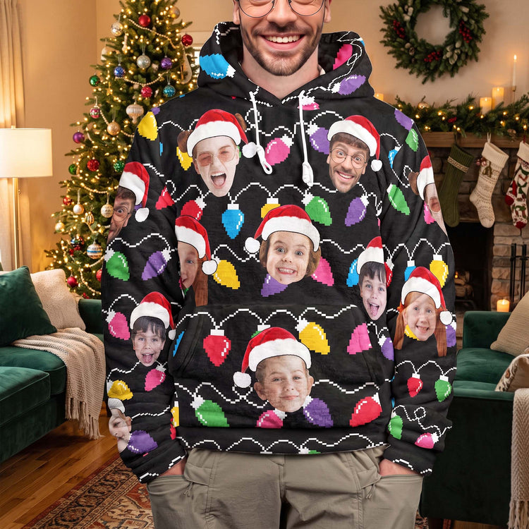 Custom-Face-Led-Lights-Christmas-Family-Silly-Xmas-Party-For-Kids,-Family,-Coworkers-Personalized-Hoodie-3