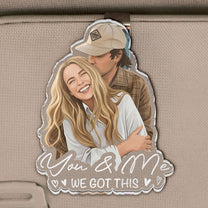 Custom-Faceless-Portrait-Car-Ornament,-Anniversary-Gifts-For-Him,-Her-Personalized-Car-Visor-Clip-2