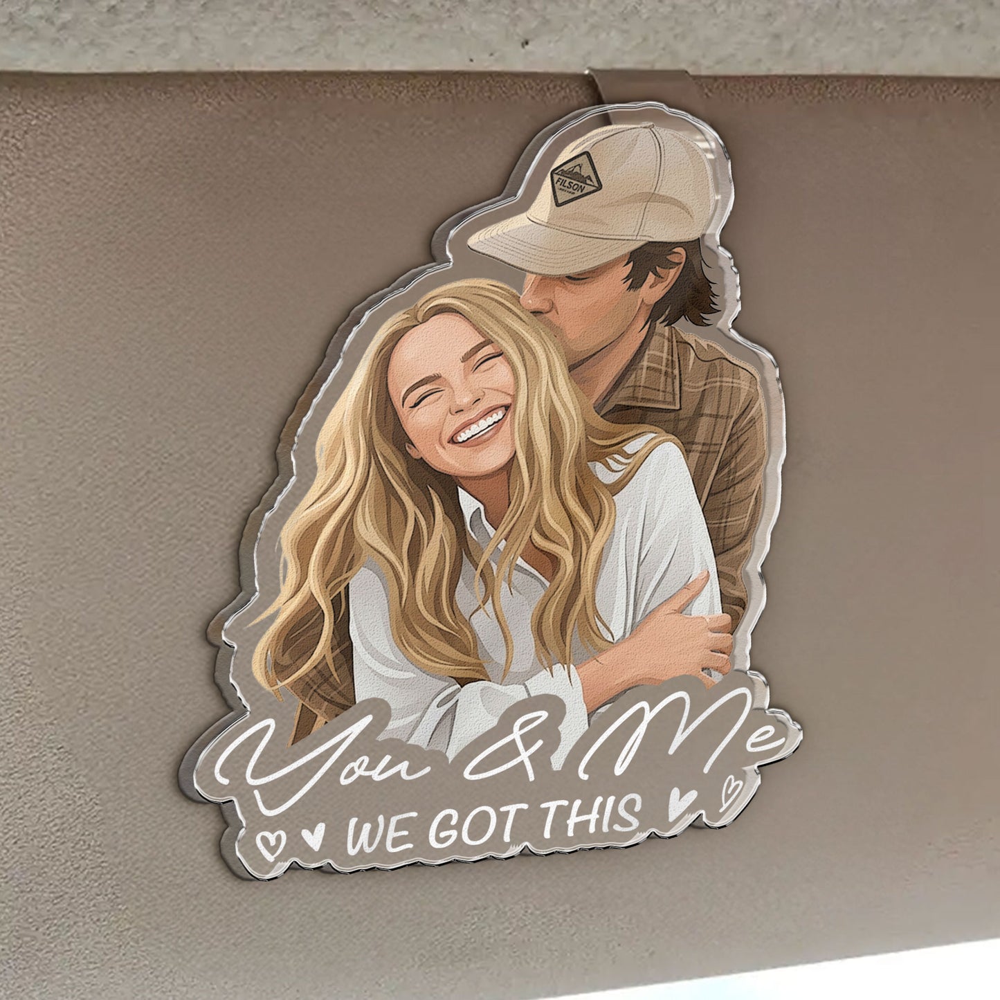 Custom-Faceless-Portrait-Car-Ornament,-Anniversary-Gifts-For-Him,-Her-Personalized-Car-Visor-Clip-3