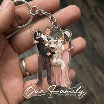 Custom-Faceless-Portrait-Car-Ornament,-Anniversary-Gifts-For-Him,-Her-Personalized-Keychain-4