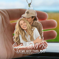 Custom-Faceless-Portrait-Car-Ornament,-Anniversary-Gifts-For-Him,-Her-Personalized-Rear-View-Mirror-Accessory-3