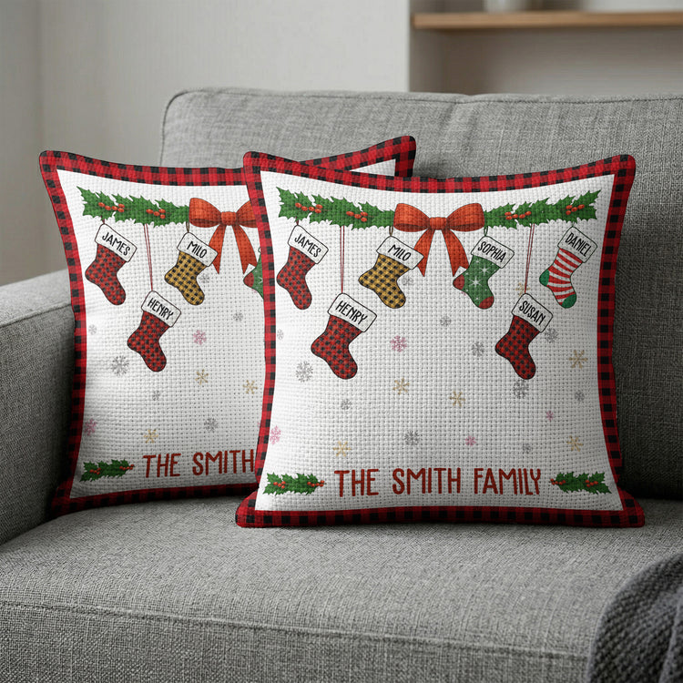 Custom-Family-Name-Christmas-Home-&-Living-Personalized-Pillow-Cover-2
