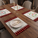 Custom-Family-Name-Christmas-Plaid-Pattern-Personalized-Placemat-3