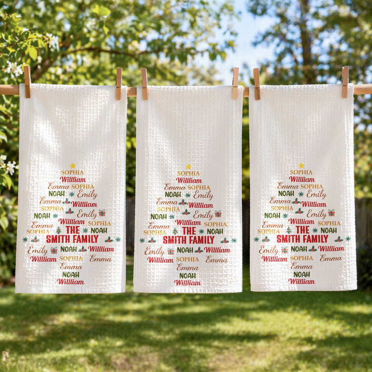 Custom-Family-Name-For-Christmas-Family-Party,-For-Grandparents-Personalized-Kitchen-Towel-2