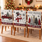 Custom-Family-Name-Merry-Christmas-Plaid-Personalized-Chair-Back-Cover-1