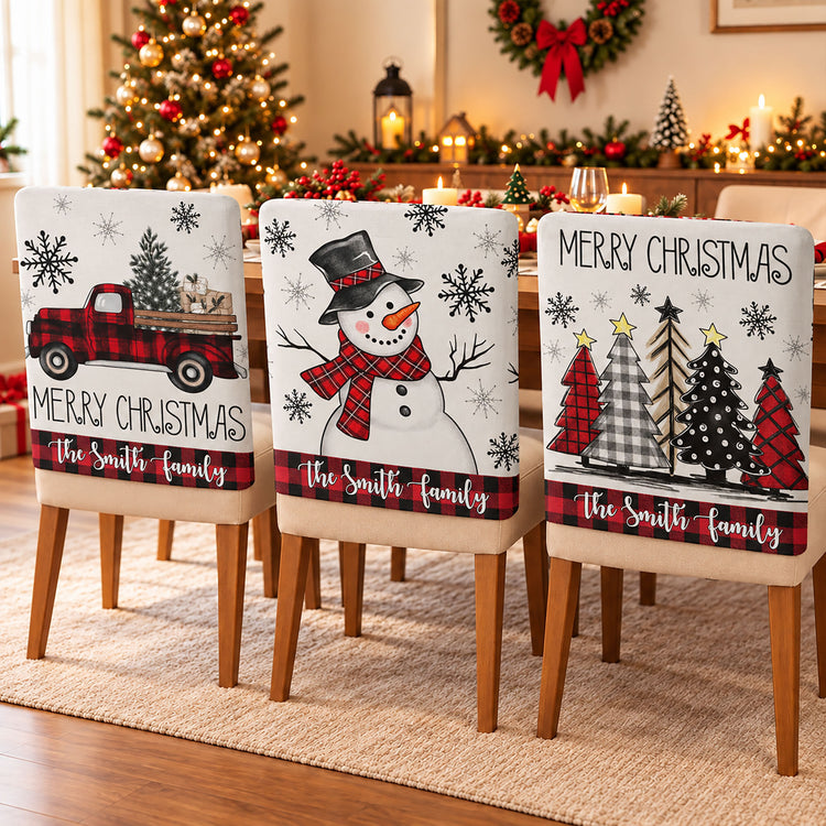 Custom-Family-Name-Merry-Christmas-Plaid-Personalized-Chair-Back-Cover-1