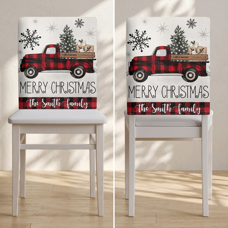 Custom-Family-Name-Merry-Christmas-Plaid-Personalized-Chair-Back-Cover-4