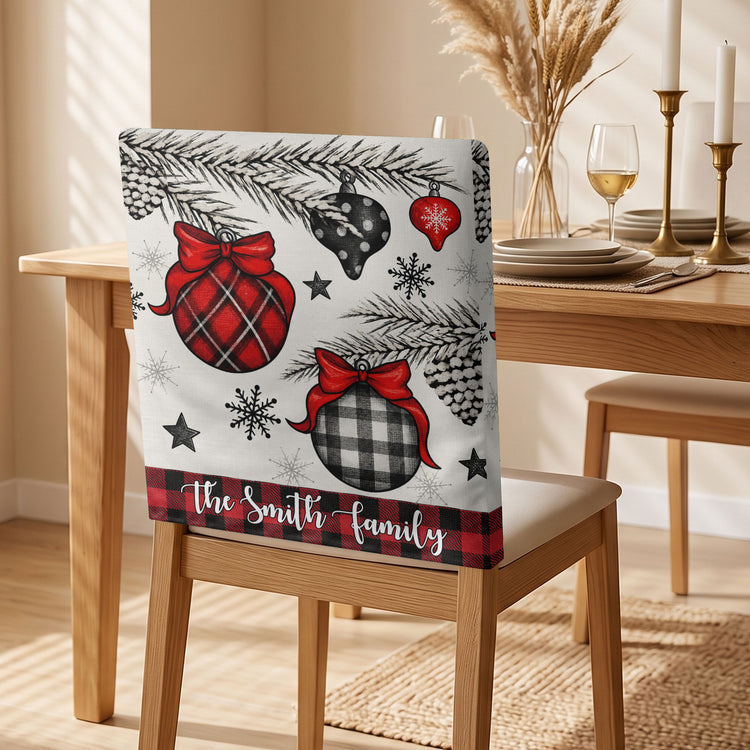 Custom-Family-Name-Merry-Christmas-Plaid-Personalized-Chair-Back-Cover-7