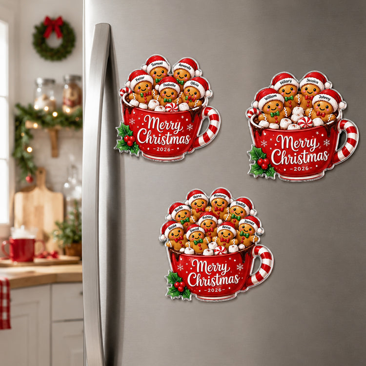 Custom-Family-Names,-Family-Xmas,-Gingerbread-Personalized-Magnet-2