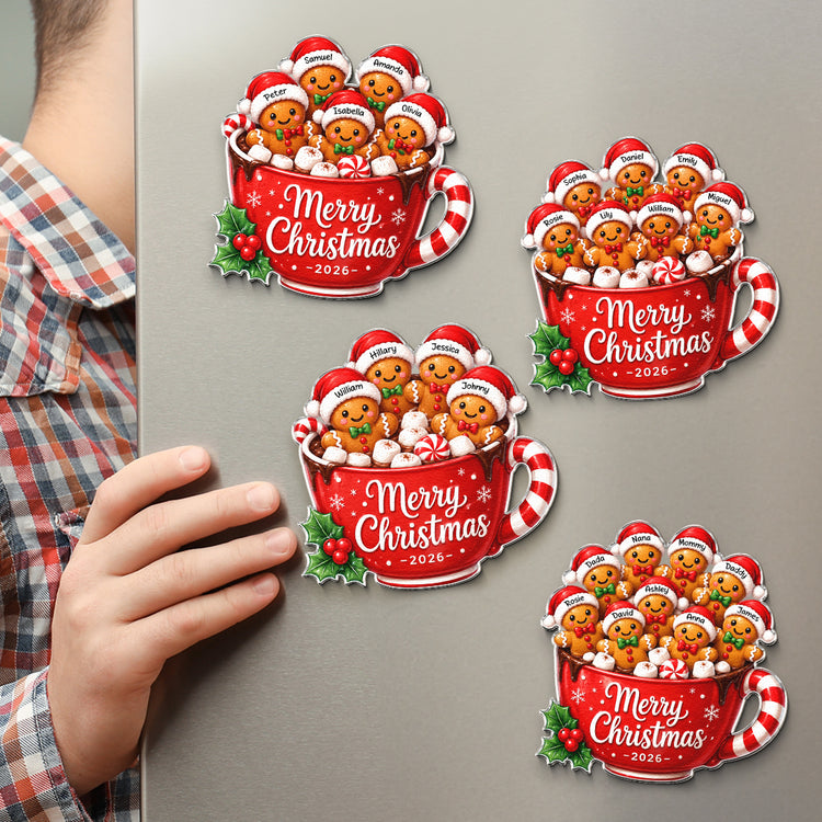 Custom-Family-Names,-Family-Xmas,-Gingerbread-Personalized-Magnet-4
