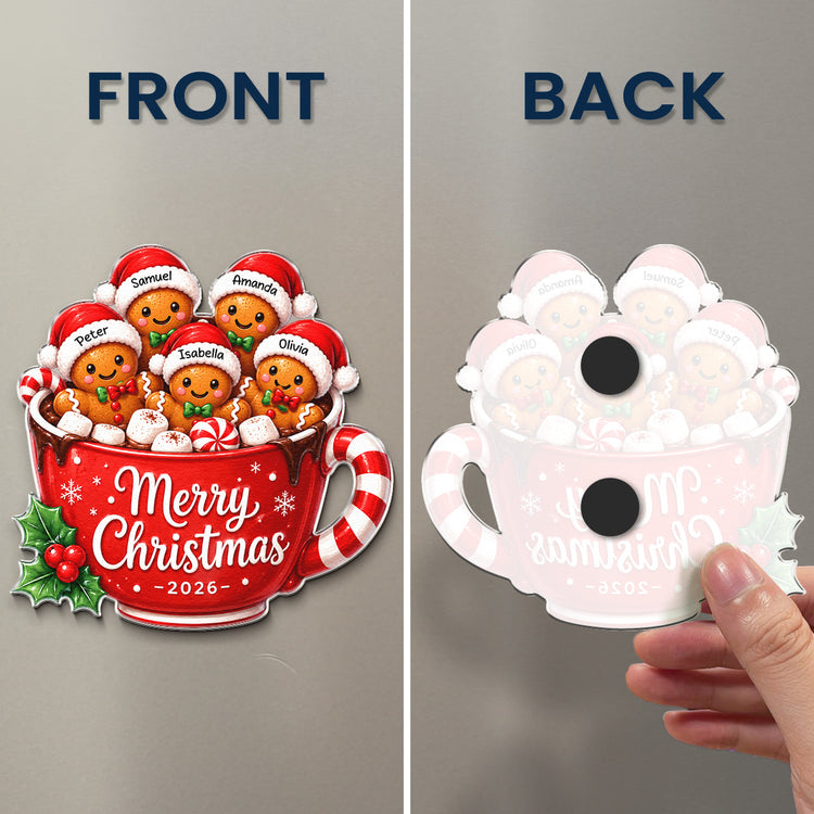 Custom-Family-Names,-Family-Xmas,-Gingerbread-Personalized-Magnet-6