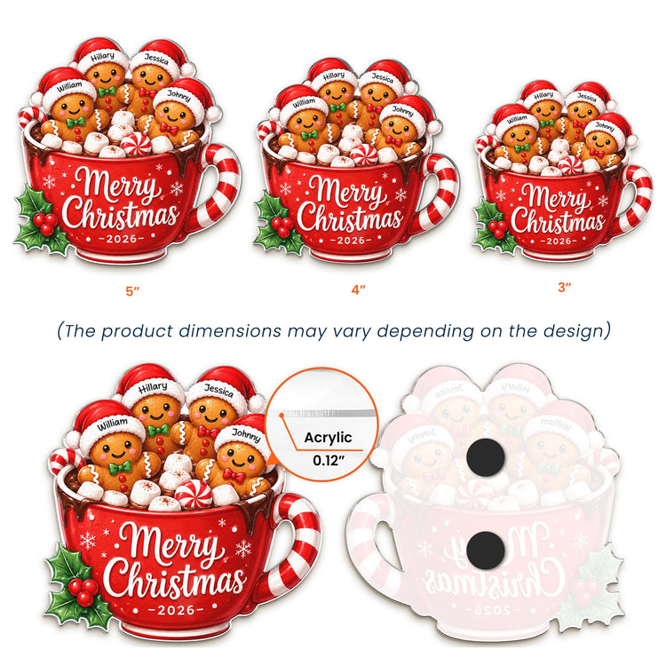 Custom-Family-Names,-Family-Xmas,-Gingerbread-Personalized-Magnet-7