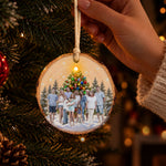 Custom-Family-Photo-Under-Christmas-Tree-Light-Up-Wooden-Slice-Personalized-Ornament-3