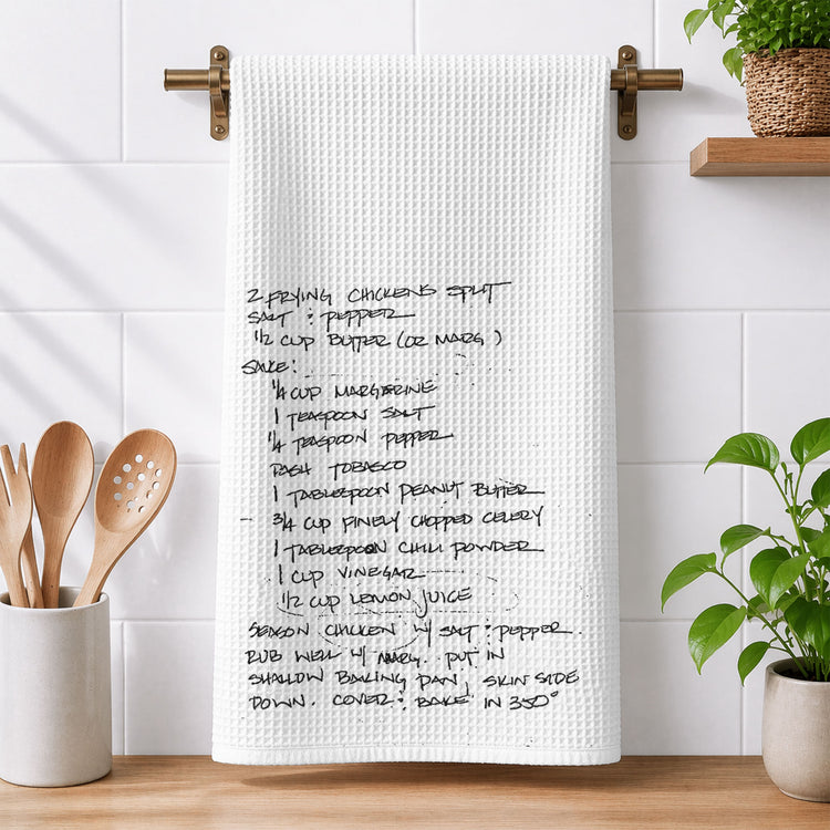 Custom-Family-Recipe,-Mom-Grandma-Handwriting-Recipe-Towels,-Heirloom-Gift-Personalized-Kitchen-Towel-2