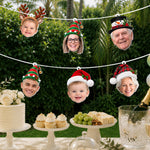 Custom-Family'S-Face,-Christmas-Decor,-Christmas-Party-Personalized-Garland-Banner-2