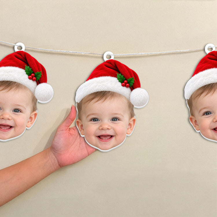 Custom-Family'S-Face,-Christmas-Decor,-Christmas-Party-Personalized-Garland-Banner-3
