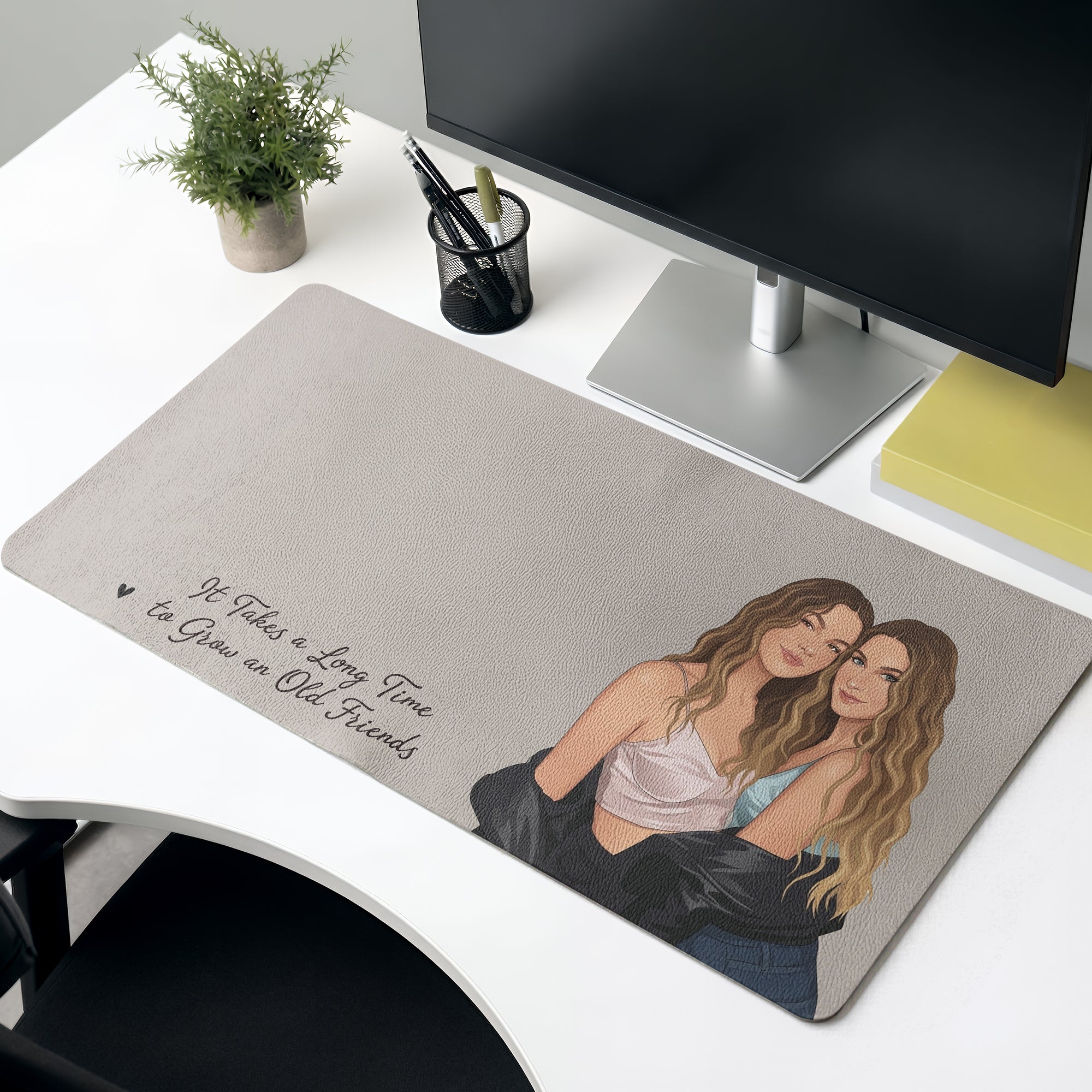 Custom-Flat-Art-Photo-Portrait-Illustration-Friendship-Thank-You-Gift-Personalized-Desk-Mat-6