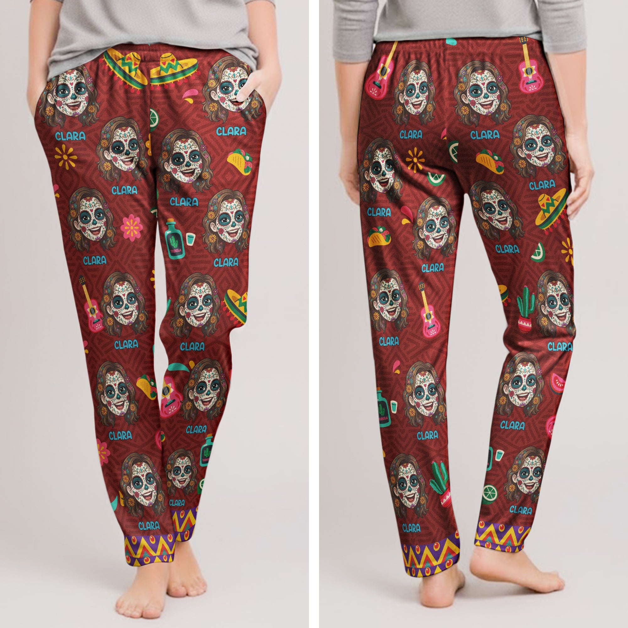 Custom-Foto-Dia-De-Los-Muertos-Mexican-Day-Of-The-Dead-Personalized-Lounge-Pants6