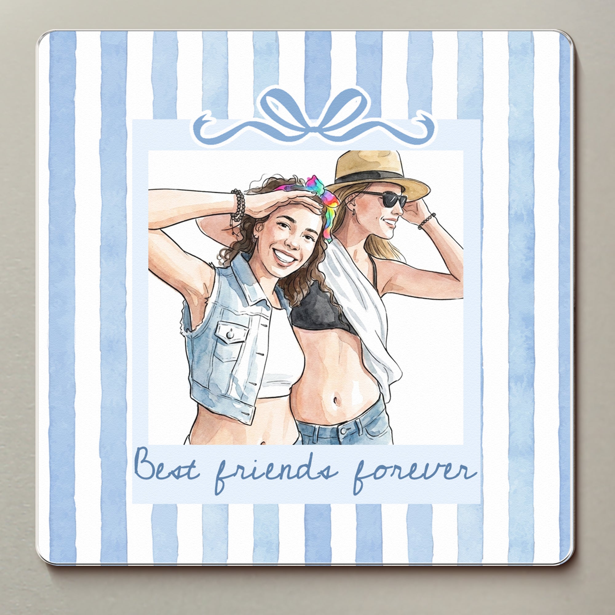 Custom-Friends-Photo-Watercolor-Friendship-Gifts-Thank-You-Gift-For-BFF-Coworkers-Personalized-Magnet-3