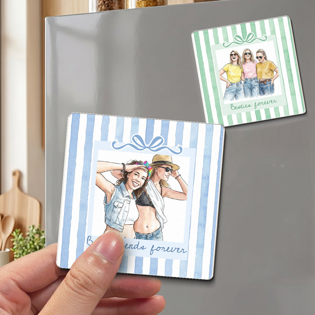 Custom-Friends-Photo-Watercolor-Friendship-Gifts-Thank-You-Gift-For-BFF-Coworkers-Personalized-Magnet-4
