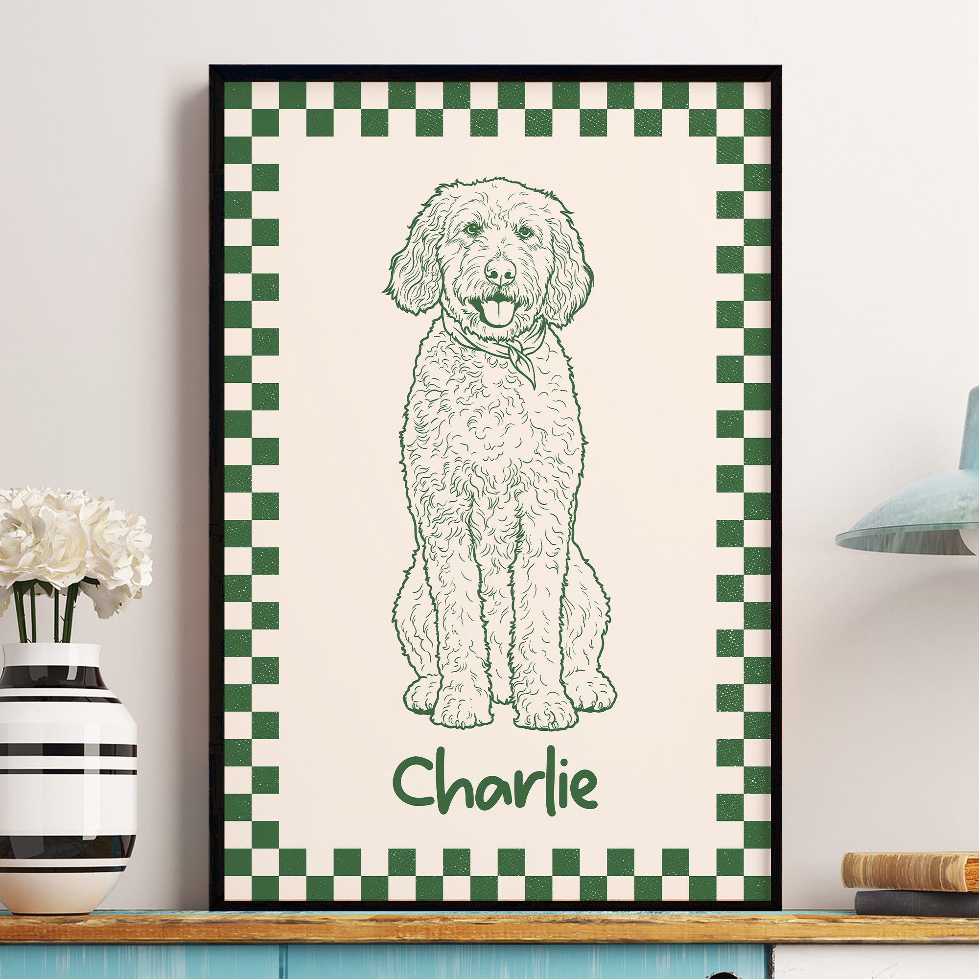 Custom-Funky-Pet-Portrait-Retro-Pet-Prints-Gift-Personalized-Poster-1