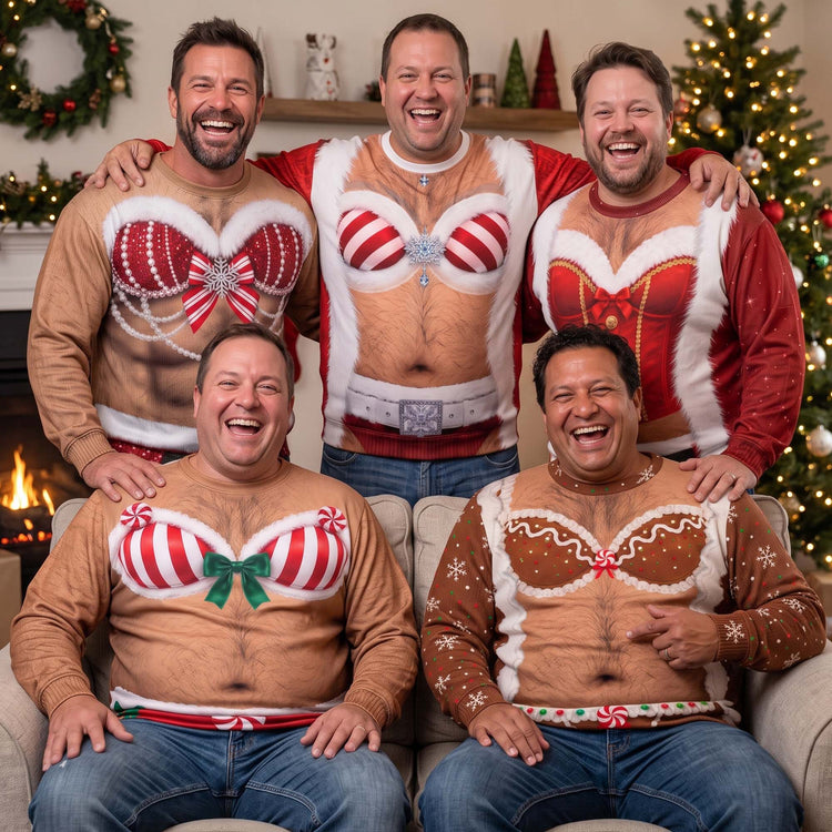 Custom-Funny-Hairy-Chest-Ugly-Christmas-Sweater,-Hilarious-Xmas-Party-Pullover-Personalized-Sweater-1