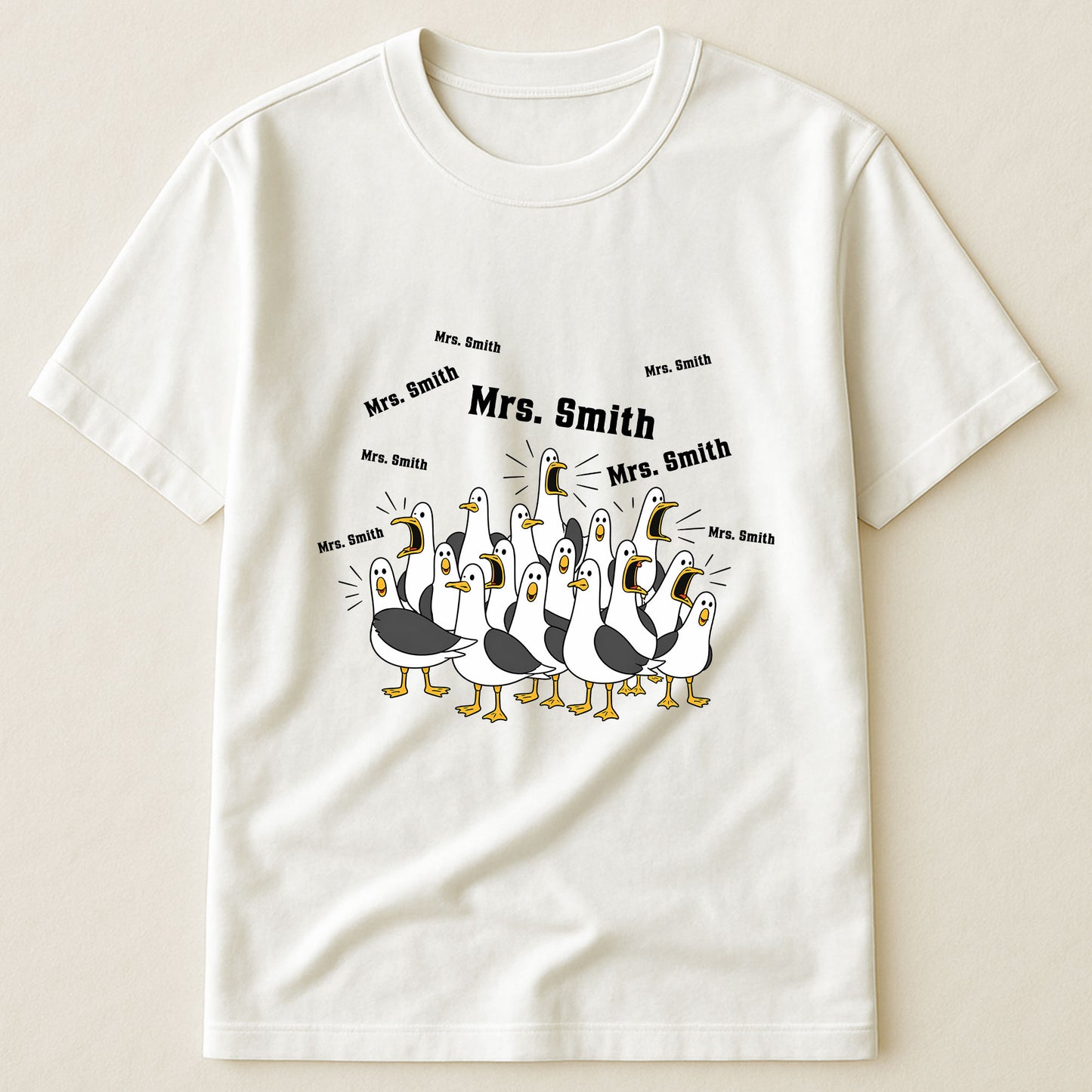 Custom-Funny-Seagulls-Teacher--Personalized-Shirt-1