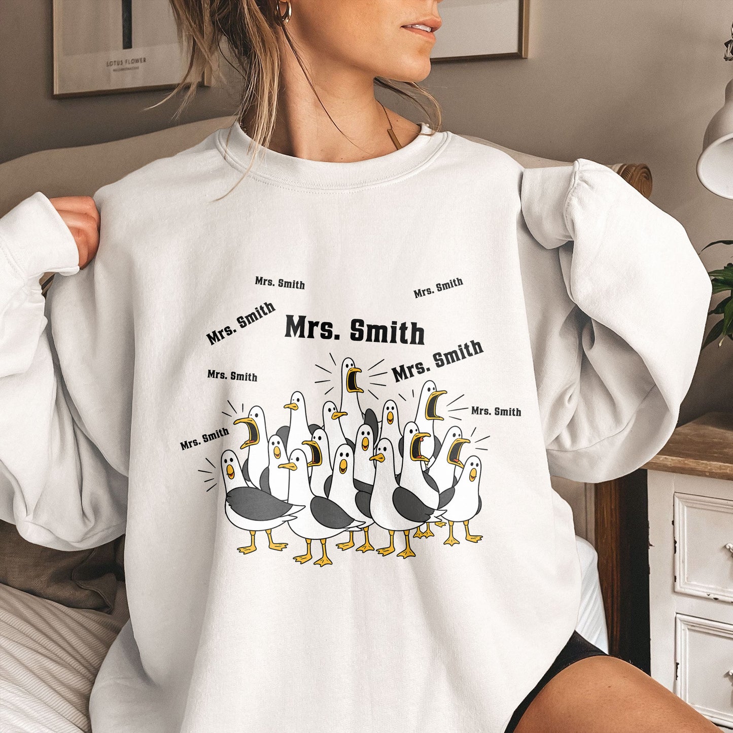 Custom-Funny-Seagulls-Teacher--Personalized-Shirt-4