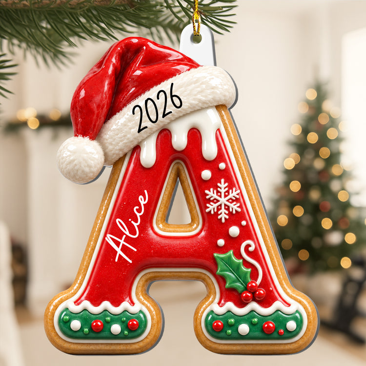Custom-Gingerbread-Letter-For-Family,-Kids-Stocking-Tag-3D-Relief-Acrylic-Personalized-Ornament-1