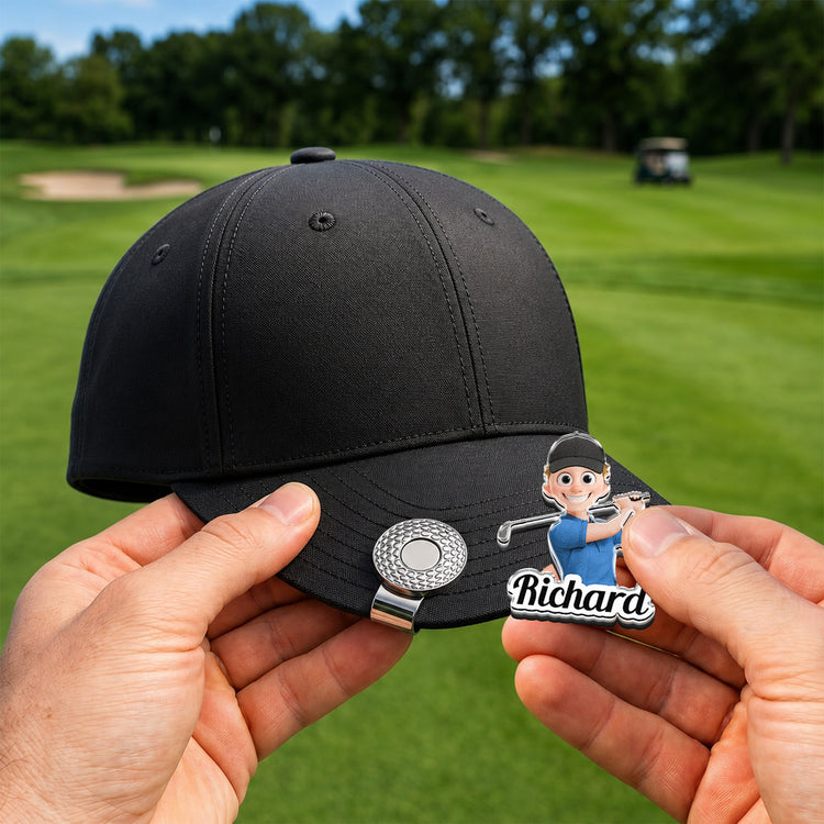 Custom-Golf-Character,-Name-And-Face-Gift-For-Golf-Players,-Golf-Lover-Personalized-Golf-Ball-Marker-3