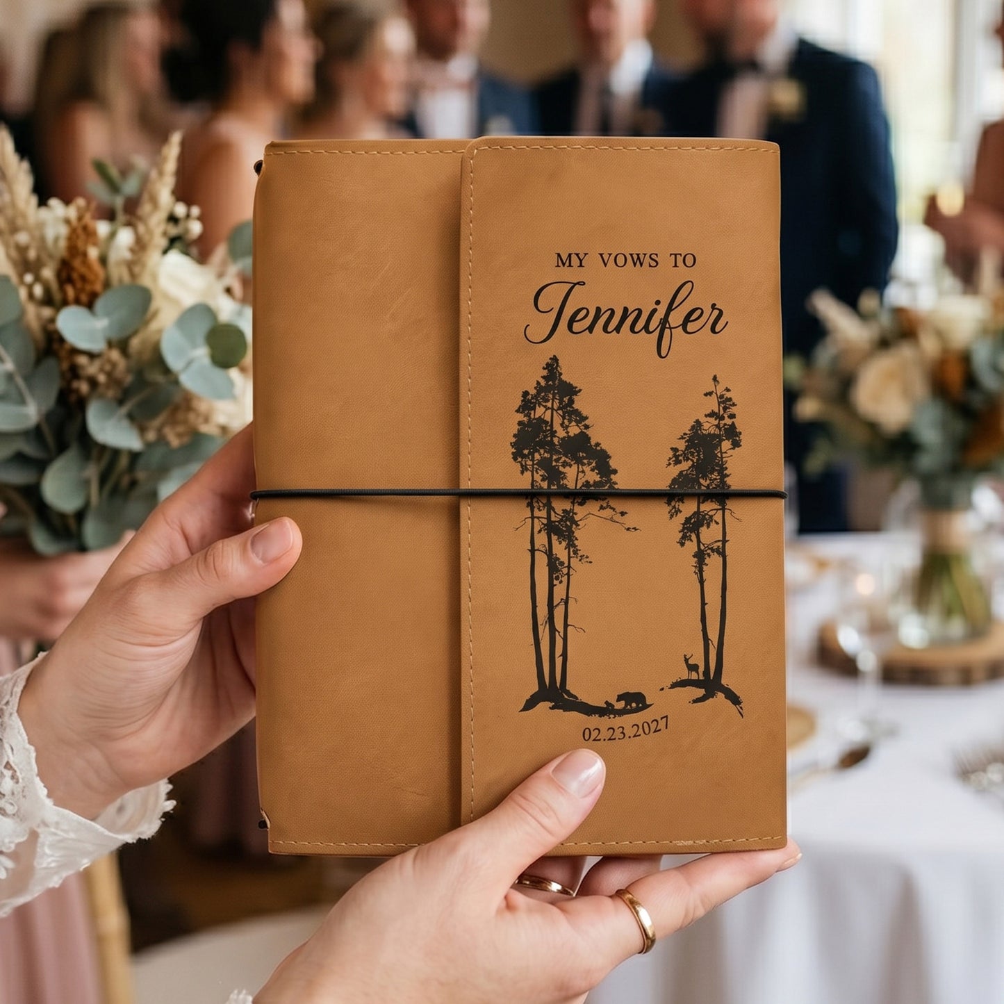Custom-His-And-Her-Vow-Wedding-Speech-Keepsake-Elegant-&-Luxury-Bride-&-Groom-Gifts-Personalized-Notebook-Cover-2