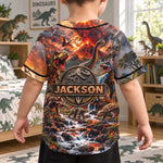 Custom-Kid-Name-Dinosaur-Jurassic-T-Rex-Personalized-Jersey-Shirt-2
