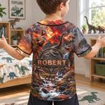 Custom-Kid-Name-Dinosaur-Jurassic-T-Rex-Personalized-Jersey-Shirt-3